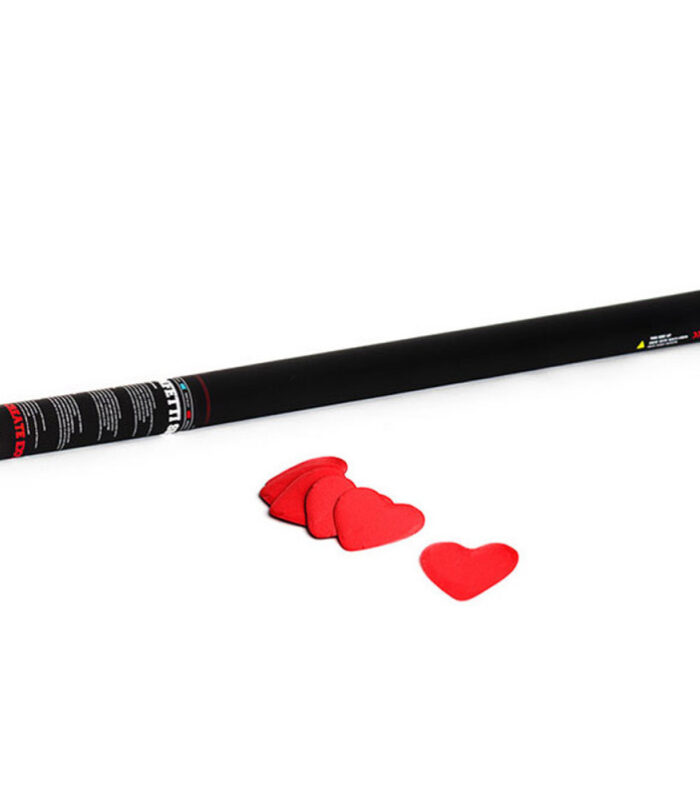 TCM FX - Kézi működtetésű Konfetti Ágyú 80cm - Red Szíves